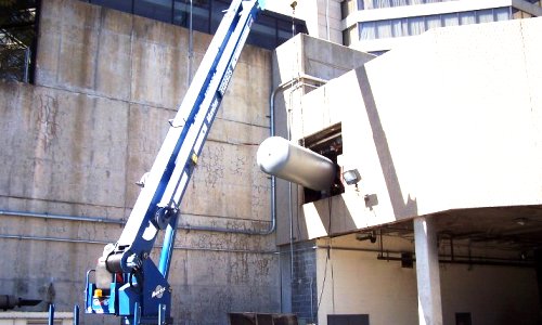 Crane Assisted Lifting and Precision Insertion of New Boiler